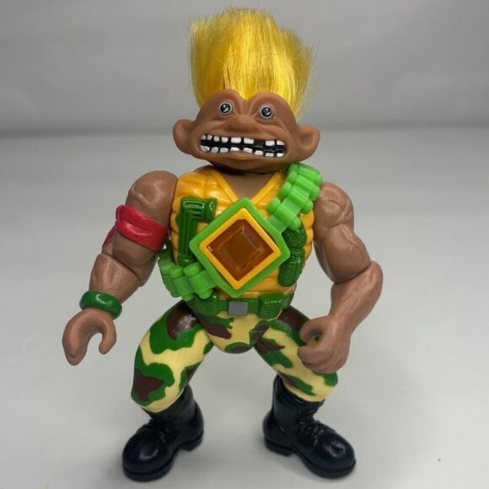 Vintage 1992 Stone Protectors Angus The Soldier Action Figure Ace Novelty Troll